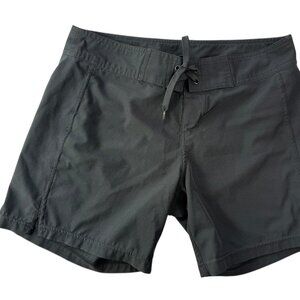 PRANA Black Board Shorts Beach Surf Swim Hike Size Women's XS.  Drawstring